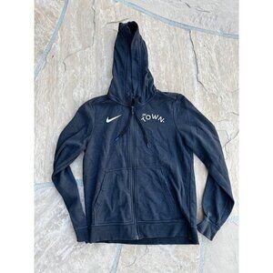 Nike Hoodie Men Small Black DriFit Basketball Sweatshirt Full Zip Up The Town CH